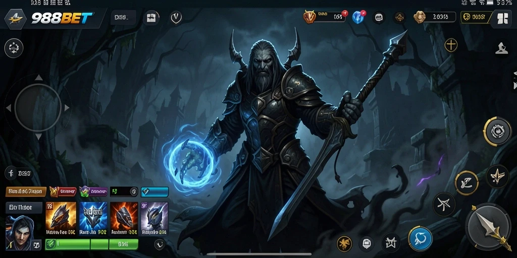 Tampilan gameplay seram dari 988BET yang mengundang ketakutan.