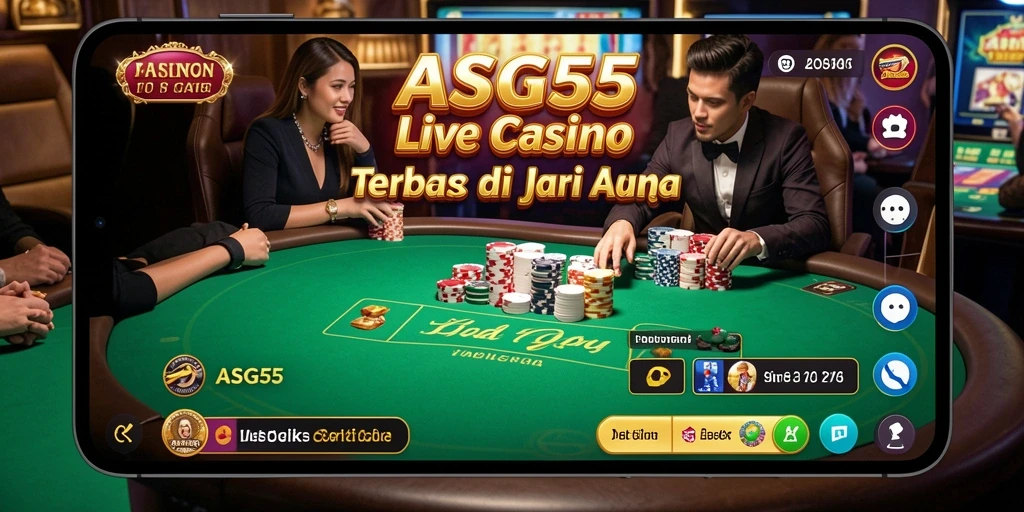 Tampilan gameplay Live Casino yang menarik di ASG55.