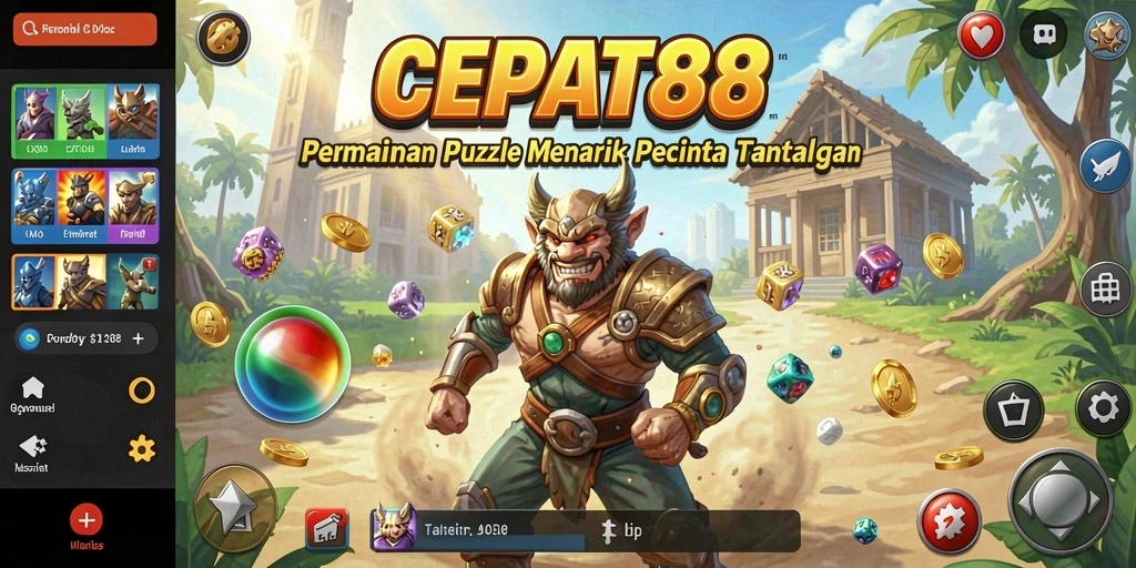 Tampilan gameplay seru dalam CEPAT88 yang penuh warna.