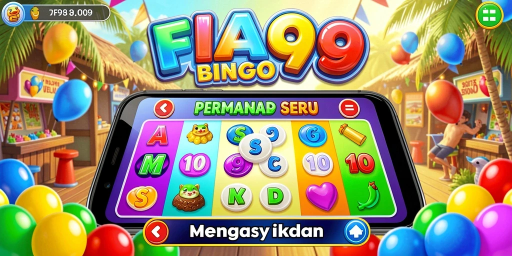 Screenshot FA99 menampilkan gameplay Bingo yang seru dan interaktif.