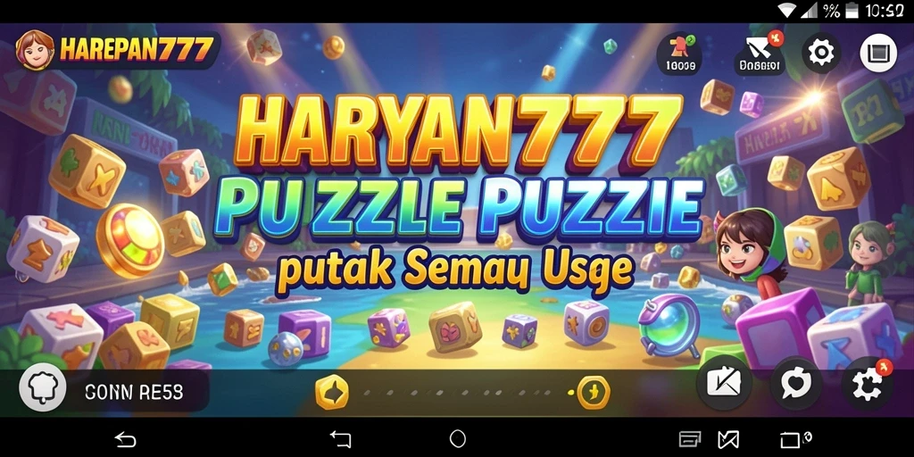 Screenshot gameplay HARAPAN777 menampilkan serunya menyelesaikan puzzle.