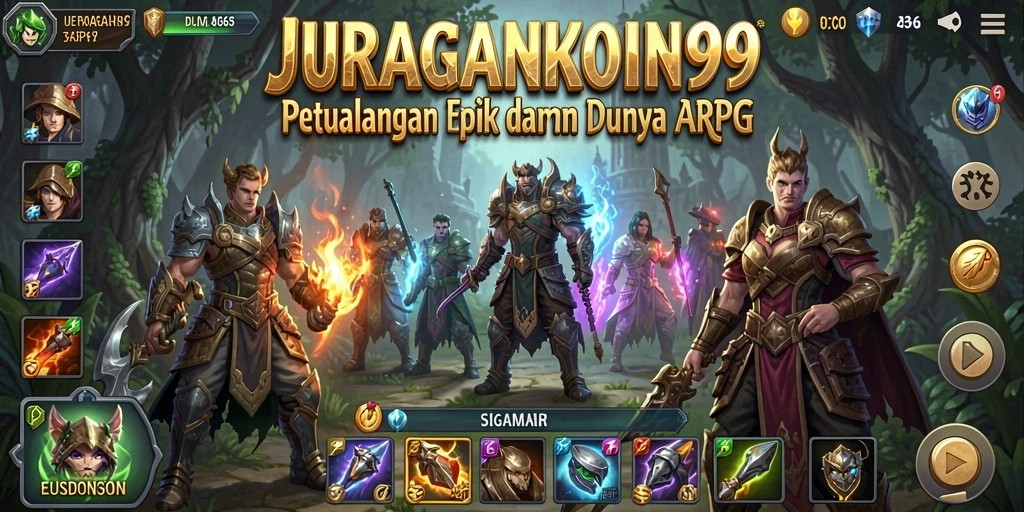 Tampilan menakjubkan dari gameplay <strong>JURAGANKOIN99</strong> yang mengasyikkan.