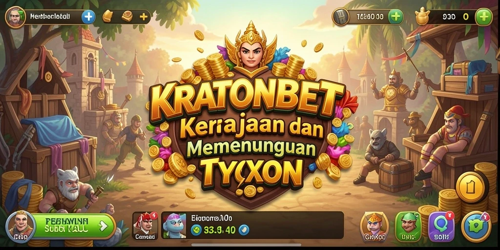 Tampilan gameplay <strong>KRATONBET</strong> yang menakjubkan dengan strategi kerajaan.