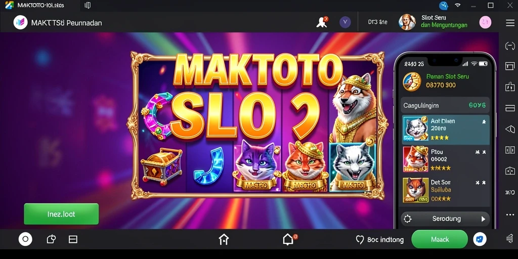 Gameplay menarik dari MAKTOTO yang penuh warna dan simbol.