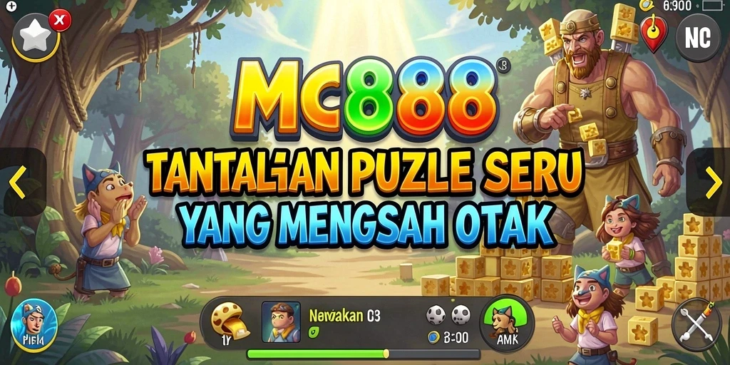 Tampilan gameplay MC888 dengan tantangan Puzzle yang menantang.