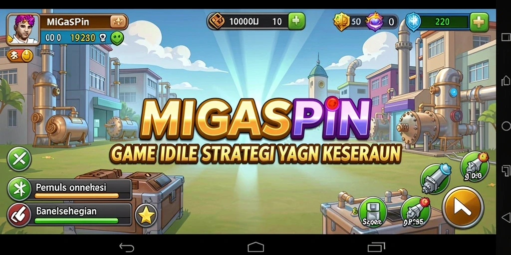 Tampilan gameplay MIGASPIN yang mengasyikkan dan penuh strategi.