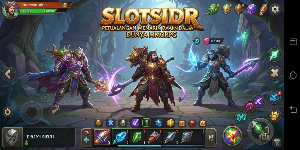 Gameplay menarik di dunia MMORPG SLOTSIDR yang seru.