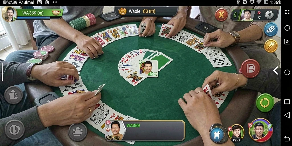 Screenshot WA369 menampilkan antusiasme permainan Gaple yang penuh strategi.